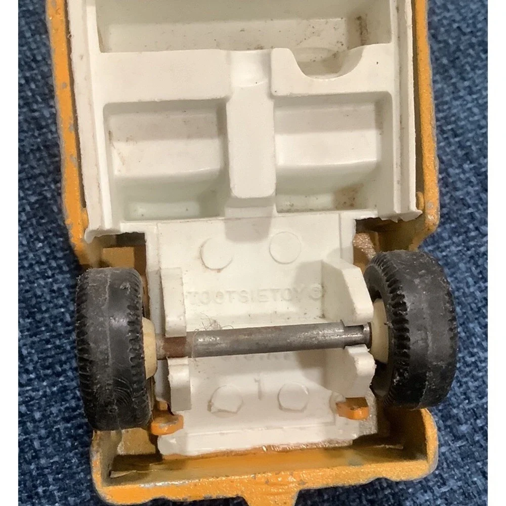 Vintage Mustard Yellow Tootsie Jeep Toy Truck